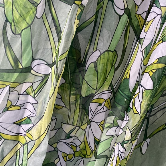 Abfi long floral chiffon skirt - Picture 2 of 8